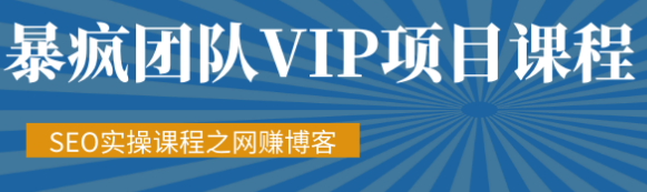 暴疯团队VIP赚钱项目教程之（SEO实操课程之网赚博客）-立方资源